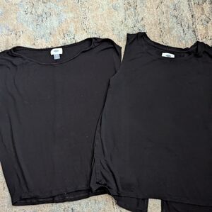 2 Old Navy Black Sleeveless Tank Tops